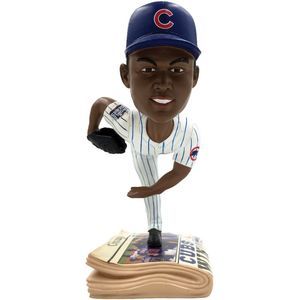 Chicago Cubs Aroldis Chapman 2016 World Series Champions Newspaper Bobble
